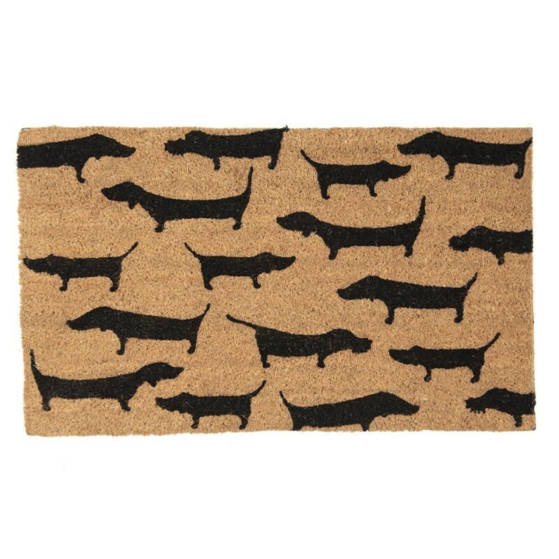 Deurmat Teckels Kokos 75x45cm