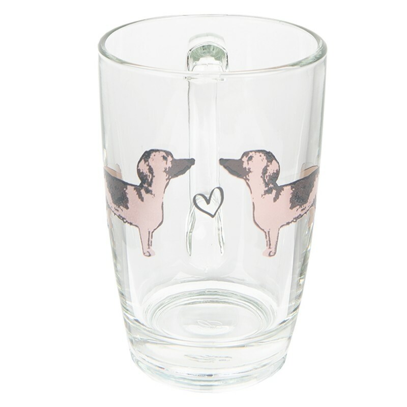 Theeglas Teckel Love 300ml