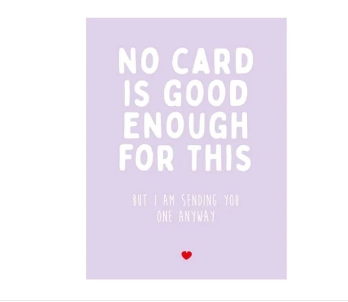 No card is good enough for this