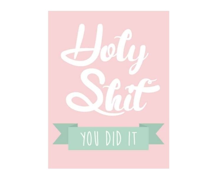 Holy Shit you did it