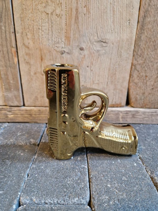 Pistool vaasje Goud 12cm