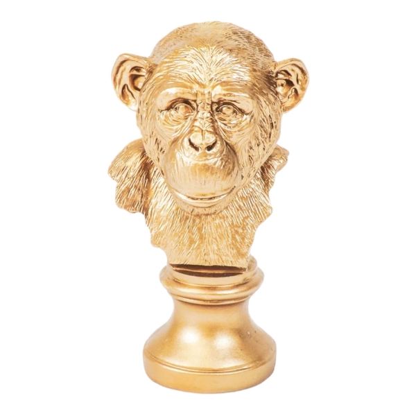 Gouden Apenkop Torso 28,5cm