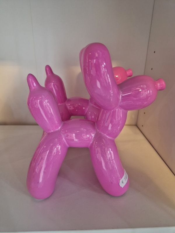 Ballonhondje Pink 18cm