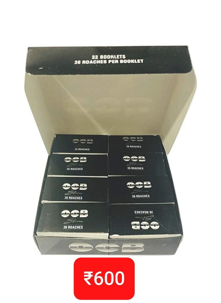 SCORIA Filter Tips Full Box Roach Pad Book for OCB Virgin Rolling Paper