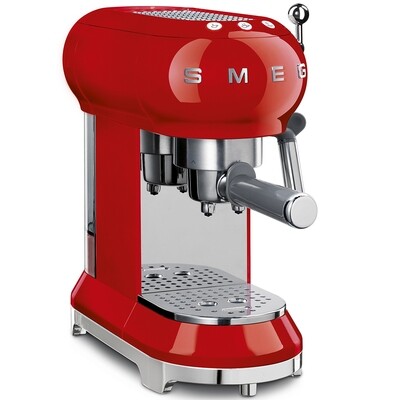 SMEG Espresso koffiemachine rood