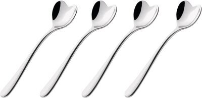 ALESSI set/4 koffielepels hartvorm 10cm