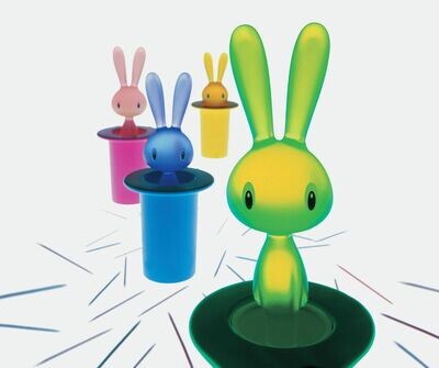 ALESSI 'magic bunny' tandenstokerhouder geel