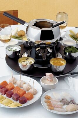 ALESSI 'mami' bourguignonne fonduestel RVS