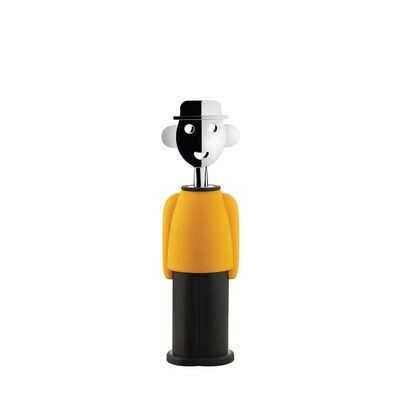 ALESSI &#39;alessandro m.&#39; kurkentrekker donkergeel/zwart