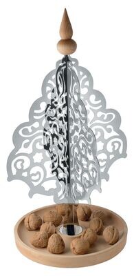 ALESSI 'dressed for X-mas' kerstboom RVS/beuk 48cm