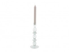 PRESENT TIME 'bubbles' glazen kandelaar 24cm groen