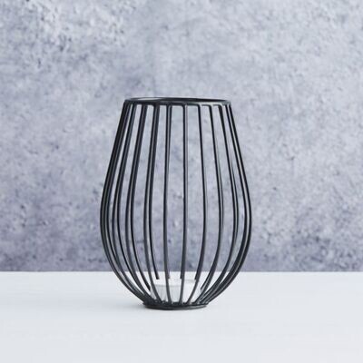 POINT-VIRGULE 'wire' kaarshouder 15cm zwart