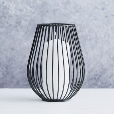 POINT-VIRGULE 'wire' kaarshouder 18cm zwart