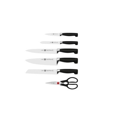 ZWILLING 'four star' 7-dlg messenblok met slijpfunctie