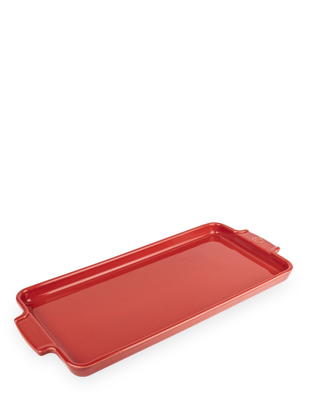 PEUGEOT 'appolia' keramische bak- en serveerplaat voor aperitiefhapjes 40cm rood