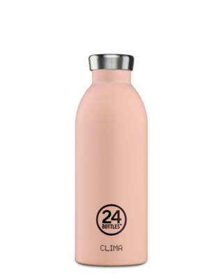 24 BOTTLES 'clima bottle' dubbelwandige drinkfles 500ml dusty pink