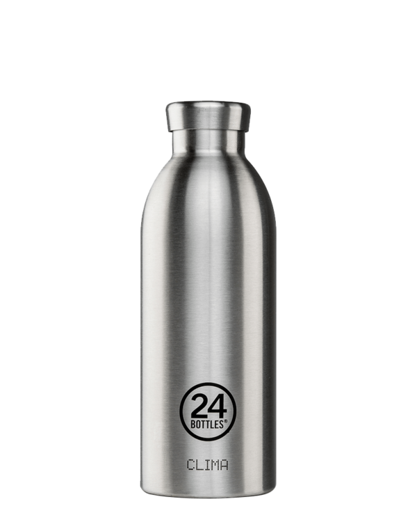 24 BOTTLES 'clima bottle' dubbelwandige drinkfles 500ml steel