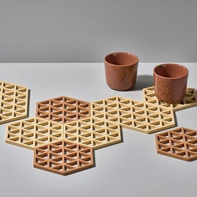 ZONE DENMARK 'triangles' silicone potonderzetter vanille