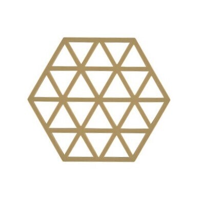 ZONE DENMARK 'triangles' silicone potonderzetter khaki