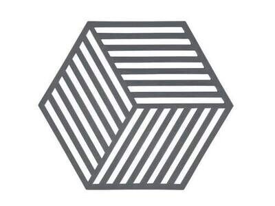 ZONE DENMARK 'hexagon' silicone potonderzetter grey