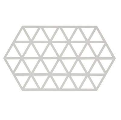 ZONE DENMARK 'triangles' silicone potonderzetter XL warm grey