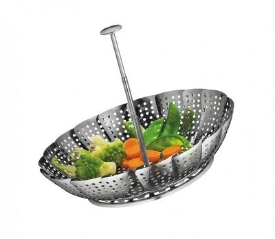 KÜCHENPROFI rvs stoommandje voor kookpotten van 14cm tot 24cm