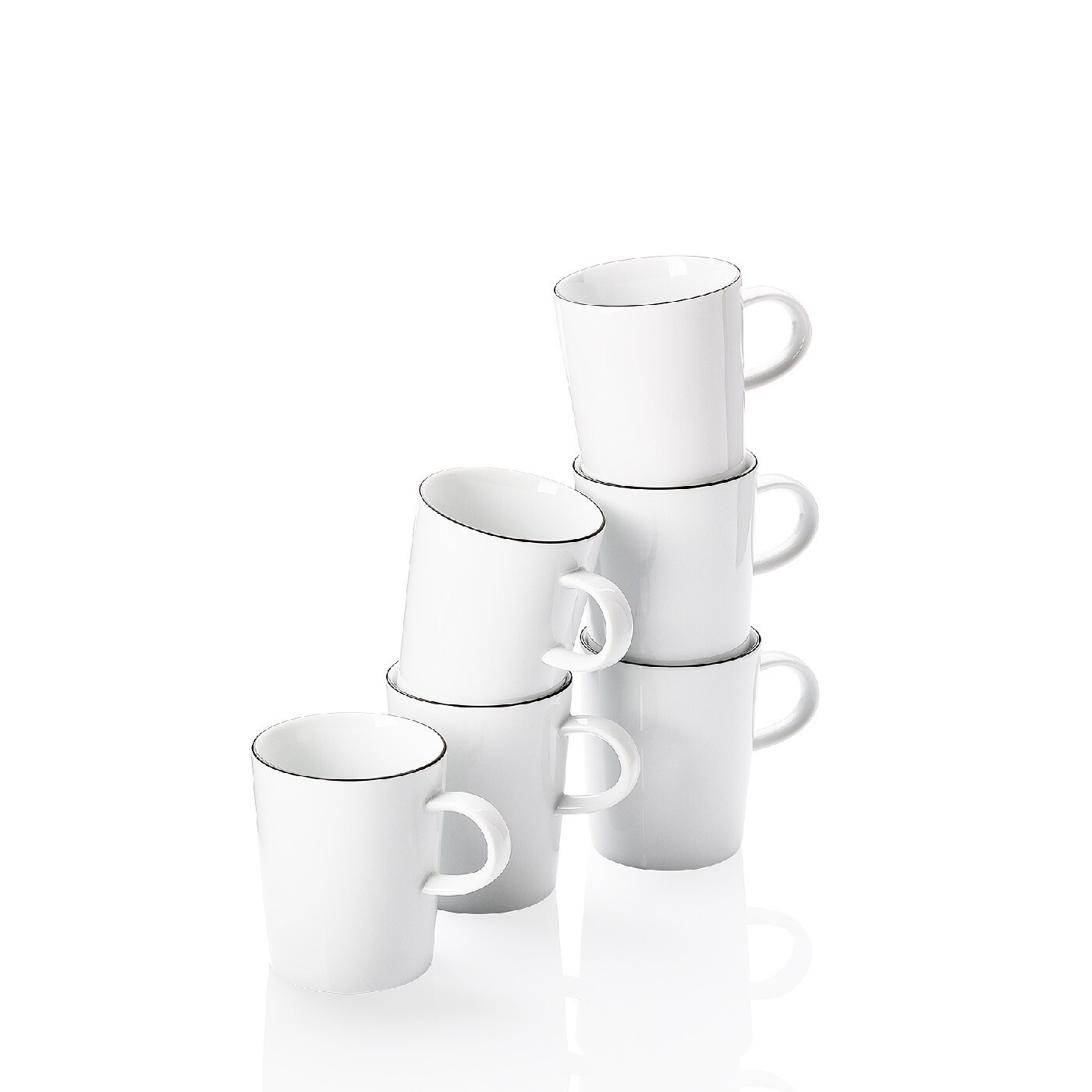 ARZBERG 'cucina colori black' 6-delige set mugs  PROMO 72,00 -30%