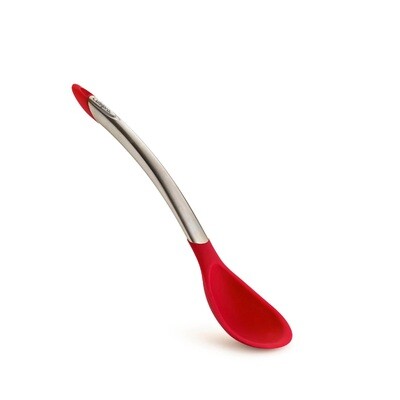 CUISIPRO 'silicone tools' serveerlepel 30,5cm rvs/silicone rood  PROMO 19,50 -20%