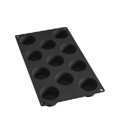 LEKUE bakvorm voor 11 mini muffins 5,3cm x 3cm silicone zwart