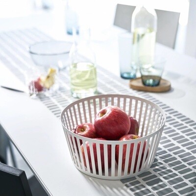 YAMAZAKI 'tower' fruitmand hoog wit