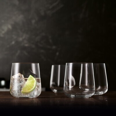 SPIEGELAU 'style' doos 4 waterglazen 9cm