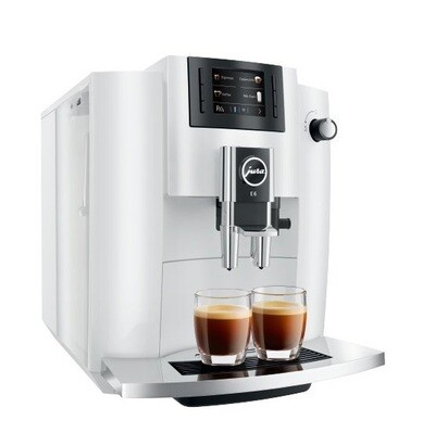 JURA E6 piano white EC koffievolautomaat