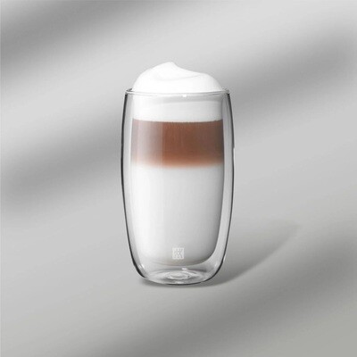 ZWILLING 'sorrento' set/2 dubbelwandige latte macchiatoglazen 350ml