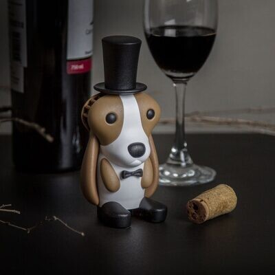 QUALY 'wine hound' kurkentrekker hond
