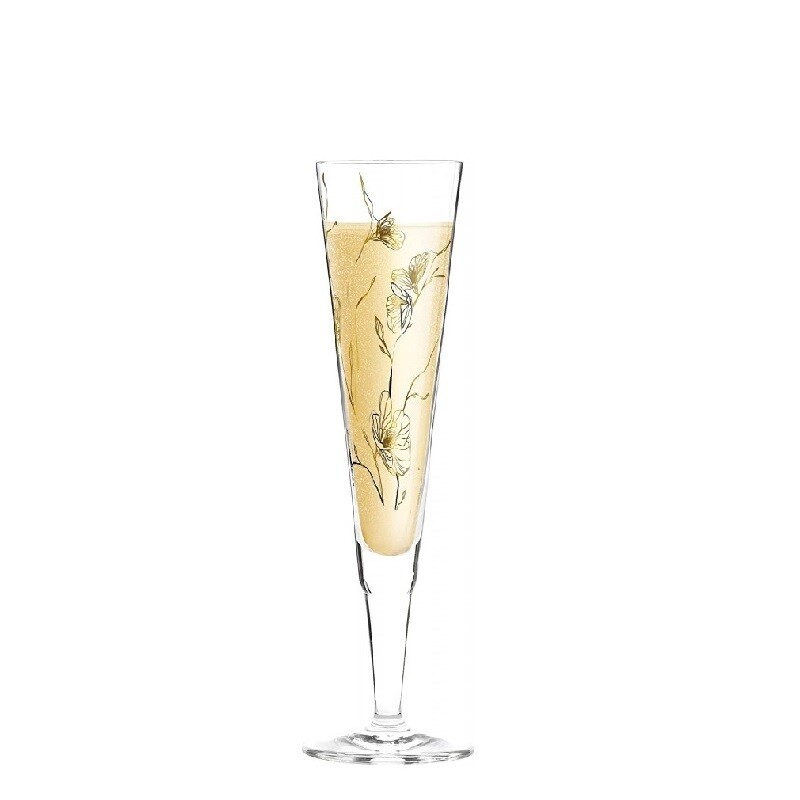 RITZENHOFF 'champus' champagneglas met servet in geschenkdoos