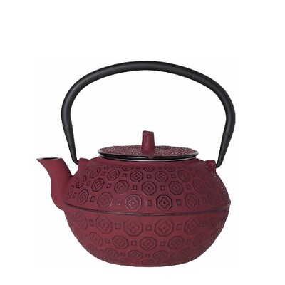 COSY & TRENDY 'takayama' gietijzeren theepot 1,2L rood