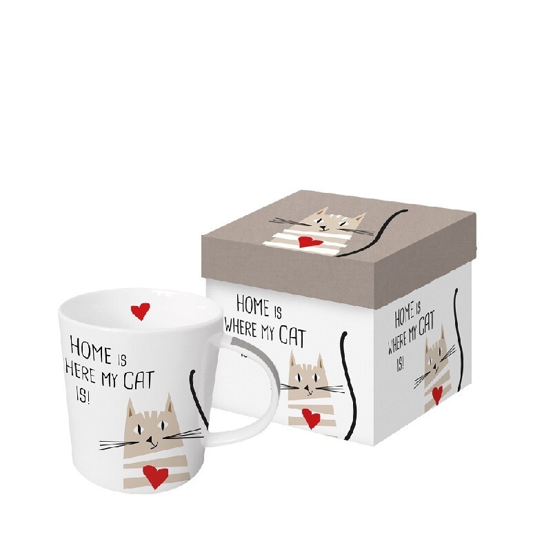 PPD 'home cat' mug 350ml in geschenkdoos