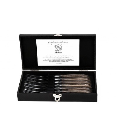LAGUIOLE 'luxury line' set/6 vorken olijfhout