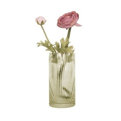 PRESENT TIME 'allure straight' vaas in glas mosgroen 20cm