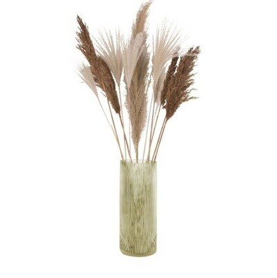 PRESENT TIME 'allure straight' vaas in glas mosgroen 30cm