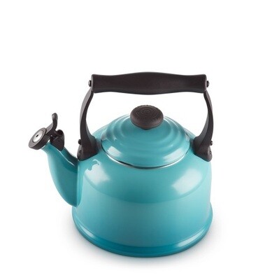 LE CREUSET 'tradition' fluitketel 2,1L caribbean blue