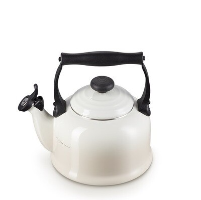 LE CREUSET 'tradition' fluitketel 2,1L meringue