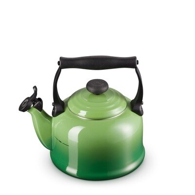 LE CREUSET 'tradition' fluitketel 2,1L bamboegroen