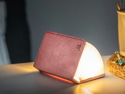 GINGKO mini smart booklight 12x8cm linen blush pink