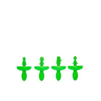 CUISIPRO set/4 mini ijslollyvormpjes dino