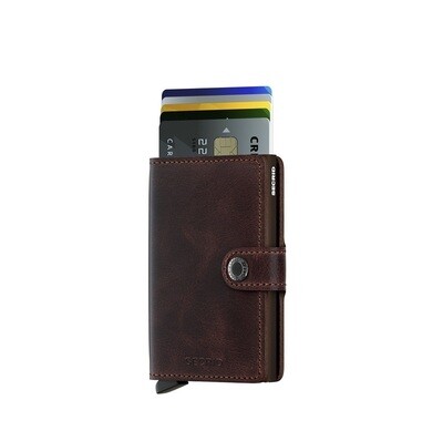 SECRID 'vintage' mini wallet chocolate