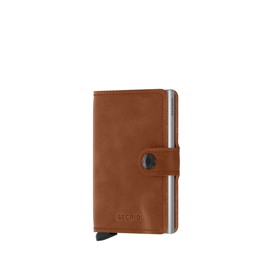 SECRID 'vintage' mini wallet cognac-silver