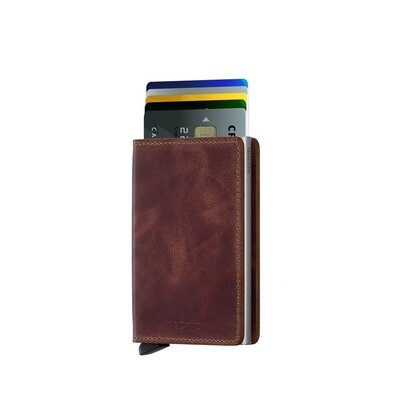 SECRID 'vintage' slim wallet brown