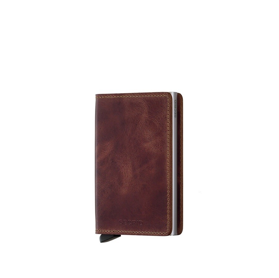 SECRID 'vintage' slim wallet brown