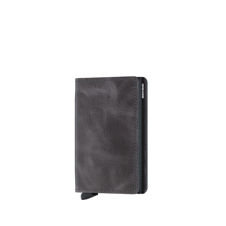 SECRID 'vintage' slim wallet grey-black